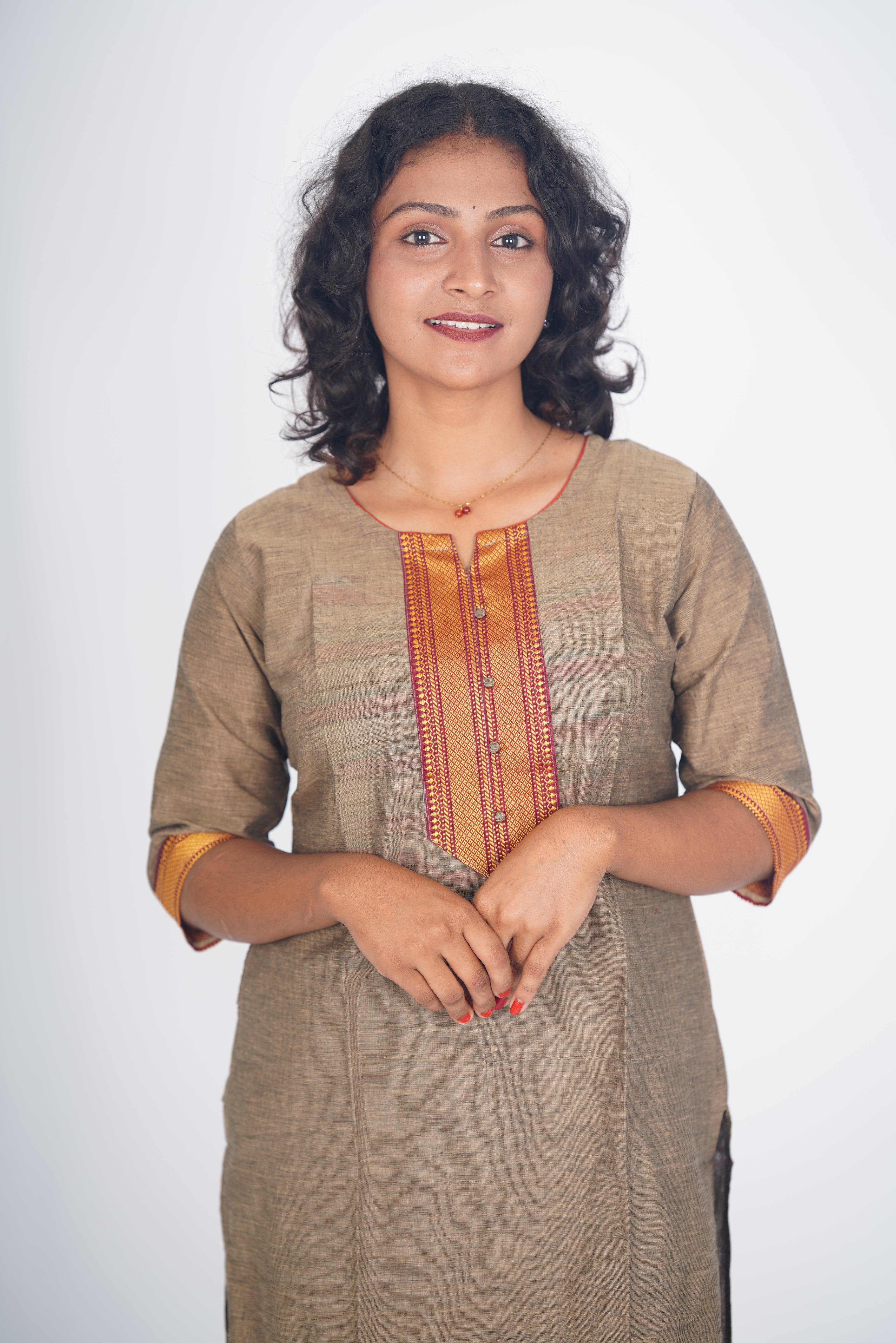 The Antique Bronze Chettinad Kurti