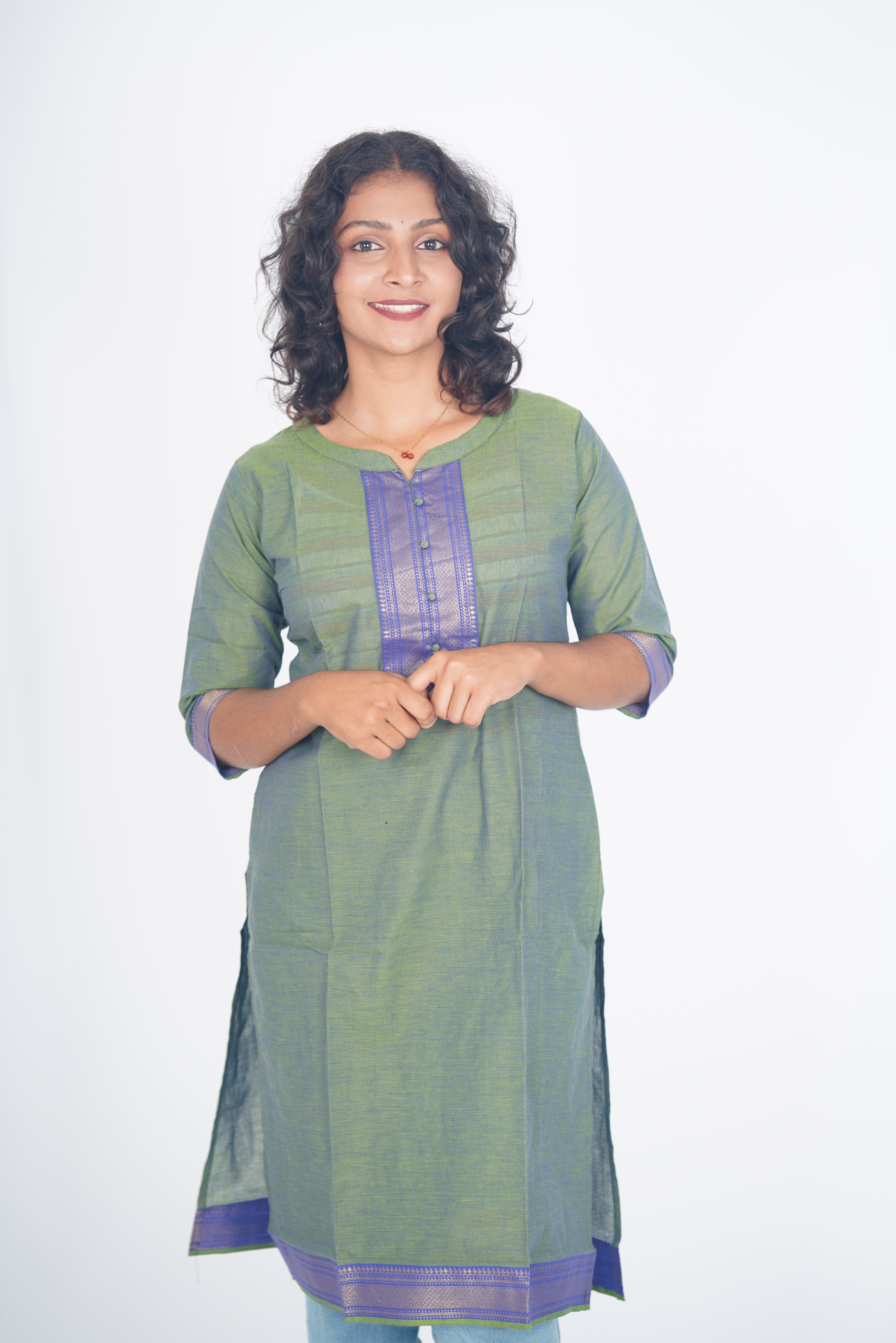 The Malabar Moss Chettinad Cotton Kurti
