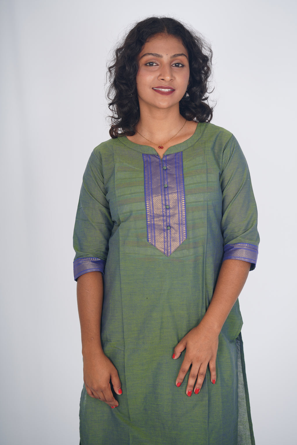 The Malabar Moss Chettinad Cotton Kurti