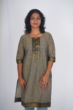 Olive Slate Handloom Cotton