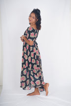 Midnight Rose-Sun Smocked Maxi