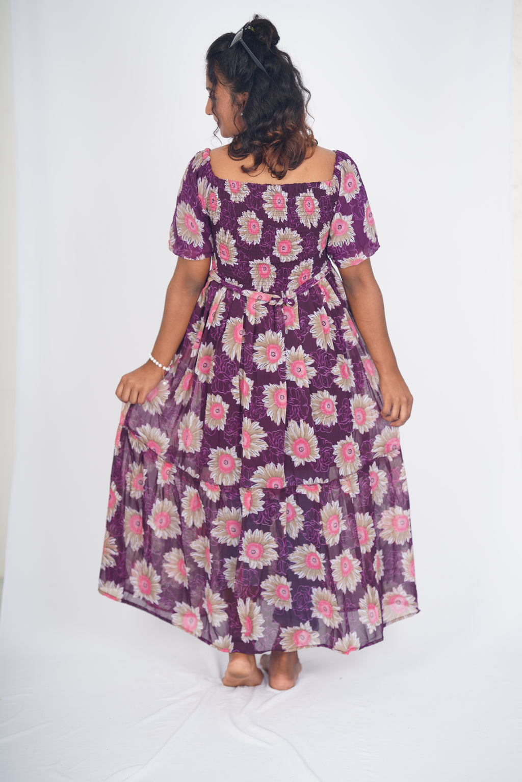 Deep Plum Sunburst Maxi