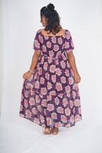 Deep Plum Sunburst Maxi