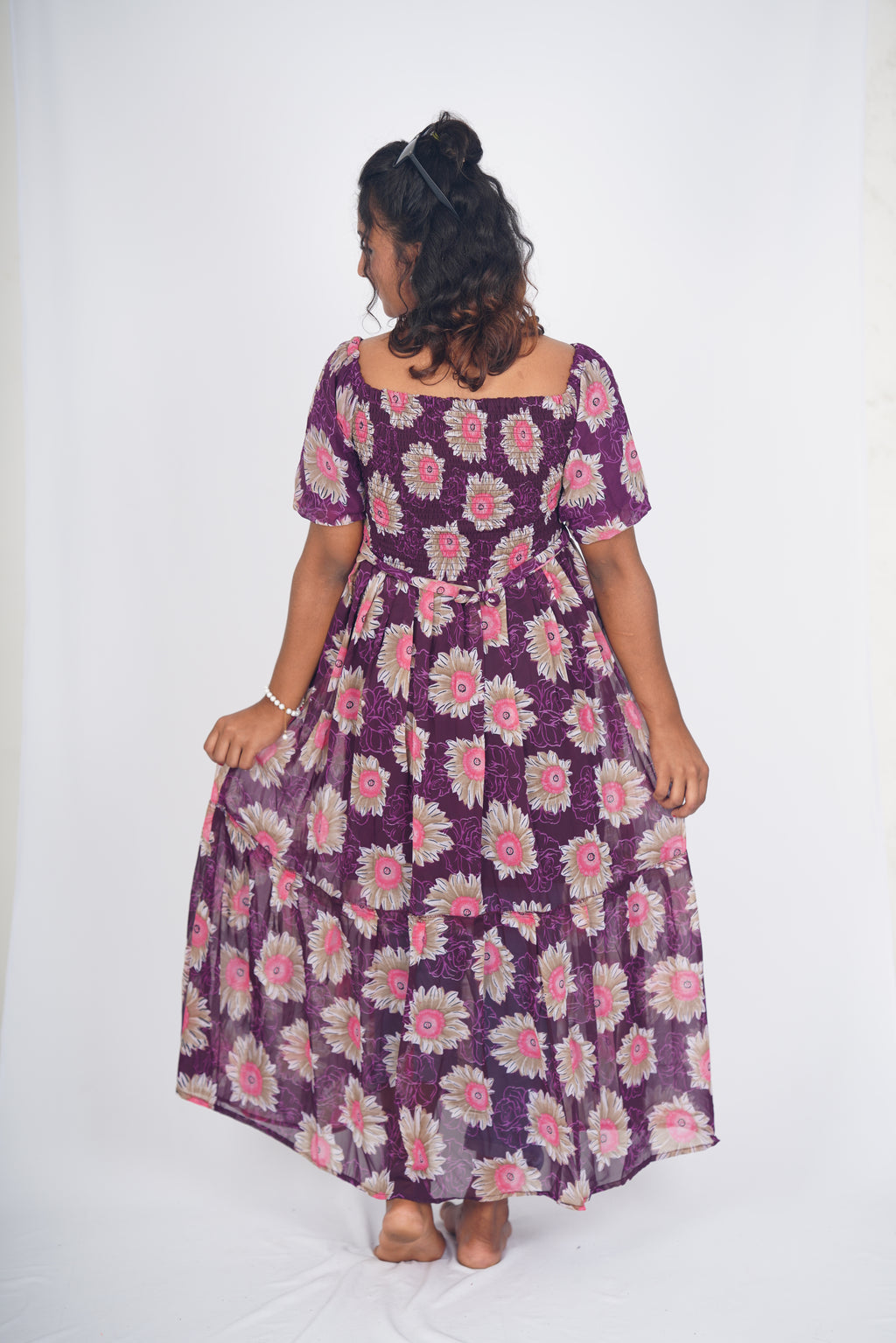 Deep Plum Sunburst Maxi