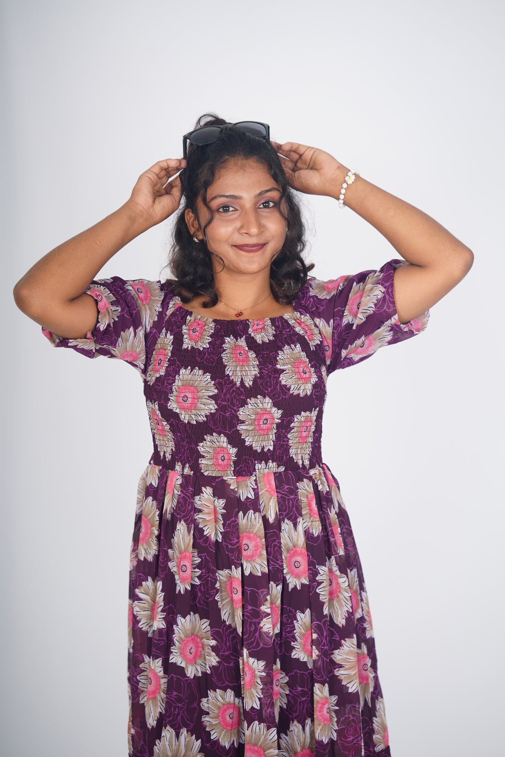 Deep Plum Sunburst Maxi