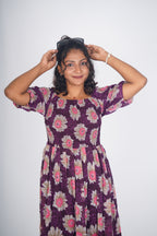 Deep Plum Sunburst Maxi