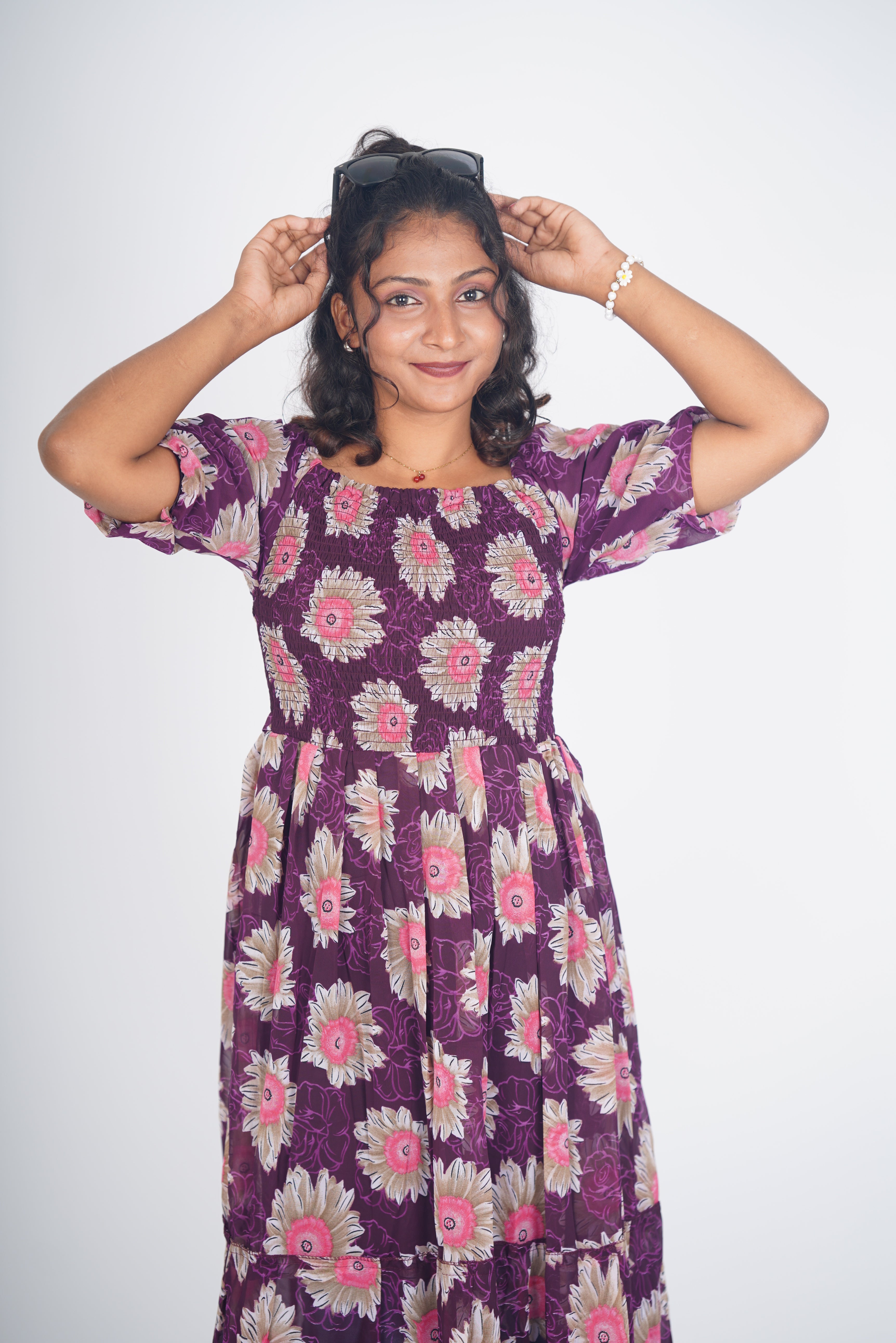 Deep Plum Sunburst Maxi