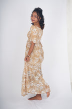 Toasted Honey Floral Maxi